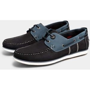 Barbour Wake Mens Boat Shoes  - Washed Blue - UK8 EU42 US9 - male