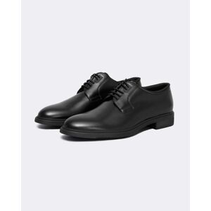 Boss Orange Firstclass Mens Leather Derby Shoes With Rubber Outsole NO - Black 001 - UK11 EU45 US12 - male