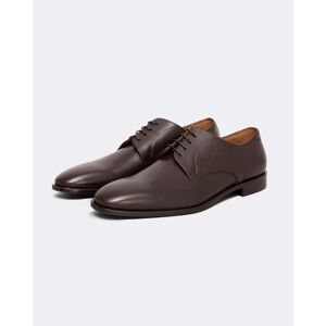 Boss Orange Lisbon Mens Leather Derby Shoes With Leather Lining NOS Co - Dark Brown 202 - UK10 EU44 US11 - male
