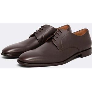 Boss Orange Lisbon Mens Leather Derby Shoes With Leather Lining NOS Co - Dark Brown 202 - UK12 EU46 US13 - male