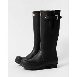 Hunter Original Tall Side Adjustable Mens Wellies  - Black - UK12 EU47 US13 - male