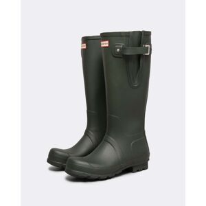 Hunter Original Tall Side Adjustable Mens Wellies  - Dark Olive - UK11 EU45/46 US12 - male