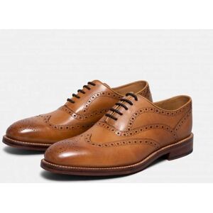 Oliver Sweeney Aldeburgh Mens Leather Brogue  - Tan - UK7 EU41 US8 - male