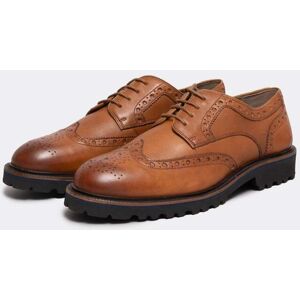 Oliver Sweeney Finstock Mens Milled Calf Leather Lightweight Brogues C - Tan - UK11 EU45 US12 - male