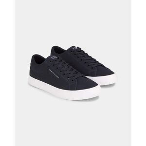 Tommy Hilfiger TH Hi Vulc Detail Mens Low Canvas Trainers  - Desert Sky - UK7 EU41 US8 - male