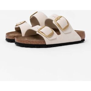 Birkenstock Arizona Big Buckle Womens Nubuck Leather Sandals  - Ecru - UK5.5 EU39 Narrow - female