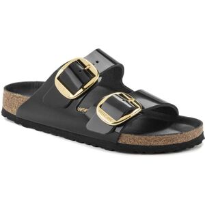 Birkenstock Arizona Big Buckle Womens Patent Leather Sandals  - Black - UK7 EU40 Narrow - female