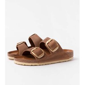 Birkenstock Arizona LEOI Big Buckle Womens Sandals  - Cognac - UK7 EU40 US9 Narrow - female