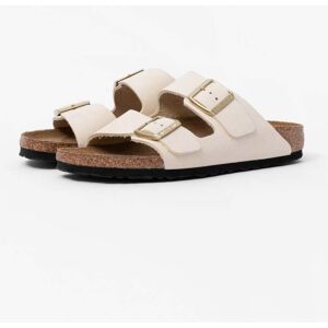 Birkenstock Arizona Nubuck Leather Womens Sandals  - Ecru - UK5 EU38 Narrow - female