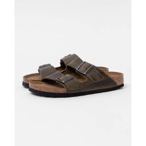 Birkenstock Arizona Soft Footbed Womens Oiled Leather Sandals  - Faded Khaki - UK7 EU40 Narrow - female