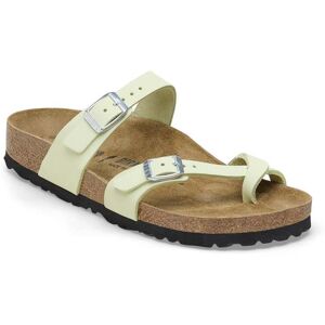 Birkenstock Mayari Womens Nubuck Leather Sandals  - Lime - UK7 EU40 Regular - female