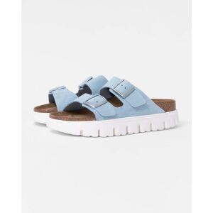 Birkenstock Papillio Arizona Chunky Womens Suede Sandals  - Mineral Blue - UK5.5 EU39 Narrow - female