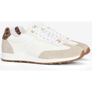 Barbour International Aldrin Womens Trainers  - White/Jaguar - UK6 EU40 US8 - female