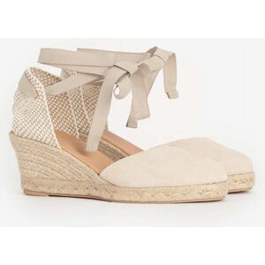 Barbour Juana Womens Wedge Espadrilles  - Beige - UK5 EU38 US7 - female