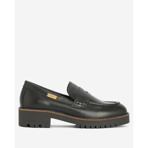 Barbour Norma Womens Penny Loafers  - Black - UK8 EU42 US10 - female