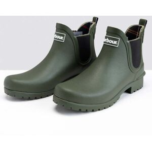 Barbour Wilton Womens Wellingtons  - Olive - UK4 EU37 US6 - female