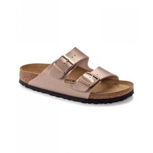 Birkenstock Arizona Birko-Flor Metallic Womens Sandals  - Copper - UK7.5 EU41 Narrow - female