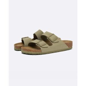 Birkenstock Arizona Birko Flor Womens Sandals  - Faded Khaki - UK7.5 EU41 Narrow - female