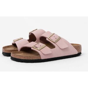 Birkenstock Arizona Nubuck Leather Womens Sandals  - Soft Pink - UK7.5 EU41 Narrow - female