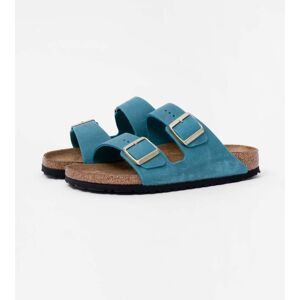 Birkenstock Arizona Oiled Nubuck Leather Womens Sandals  - Biscay Bay - UK5.5 EU39 Narrow - female