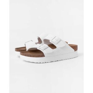 Birkenstock Papillio Arizona PAP Flex Platform Womens Birko-Flor Sanda - White - UK8 EU42 Narrow - female