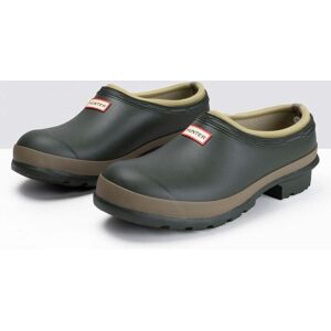 Hunter Gardener Womens Clog  - Dark Olive/Clay - UK5 EU38 US7 - female