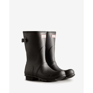 Hunter Original Back Adjustable Short Womens Boot  - Black - UK5 EU38 US7 - female