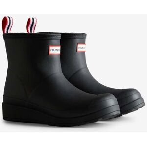 Hunter Play Sherpa Insulated Womens Short Wellies  - Black - UK7 EU40/41 US9 - female