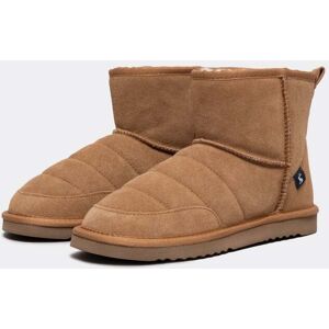 Joules Riley Womens Slipper Boot 223993  - Tan - S - female