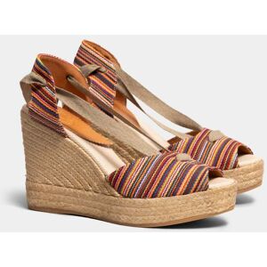 Penelope Chilvers Womens High Catalina Picasso Espadrille  - 803 Multi Stripe - UK6 EU39 US8 - female