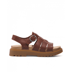 Timberland Clairemont Way Womens Fisherman Sandals  - Dark Red Full Grain - UK8 EU41.5 US10 - female