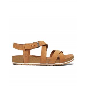 Timberland Malibu Waves Cross Strap Womens Sandals  - Brown - UK7 EU40 US9 - female