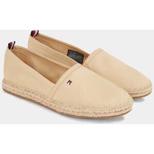 Tommy Hilfiger Basic Tommy Womens Flat Espadrilles  - Harvest Wheat - UK6.5 EU40 US9 - female