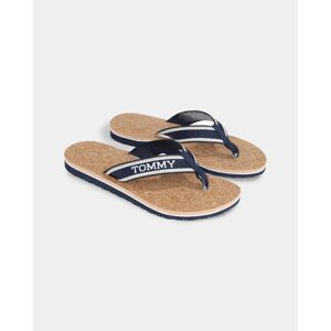 Tommy Hilfiger Cork Hilfiger Womens Beach Sandals  - Space Blue - UK5 EU38 US7.5 - female