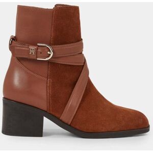 Tommy Hilfiger Elevated Essential Thermo Womens Midheel Boots  - Natural Cognac - UK6.5 EU40 US9 - female