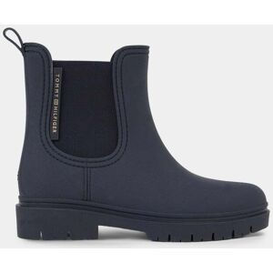 Tommy Hilfiger Essential Tommy Womens Chelsea Rainboots  - Space Blue - UK7 EU41 US9.5 - female