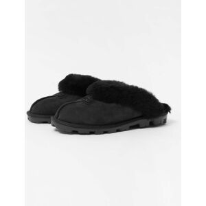 UGG Coquette Womens Sheepskin Mule Slippers  - Black - UK7 EU40 US9 - female