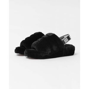 UGG Fluff Yeah Womens Slide Slipper  - Black - UK8 EU41 US10 - female