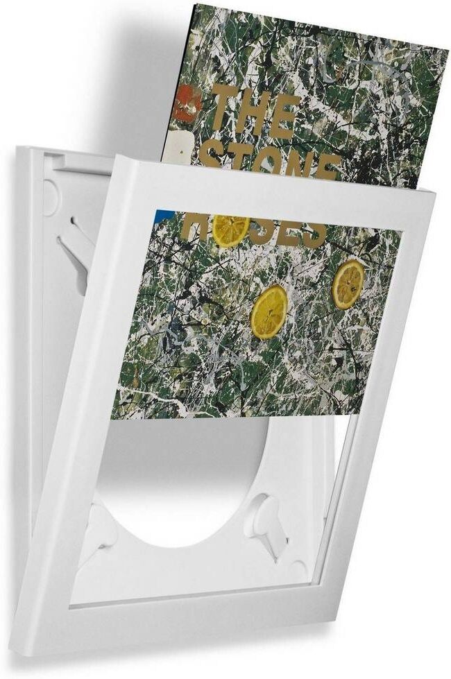 Art Vinyl Play & Display Record Flip Frame White