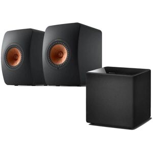 LS50 MK2 Wireless Speakers + KEF Kube 12b Subwoofer Carbon Black