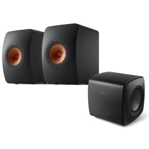 LS50 MK2 Wireless Speakers + KEF KC62 Subwoofer Carbon Black