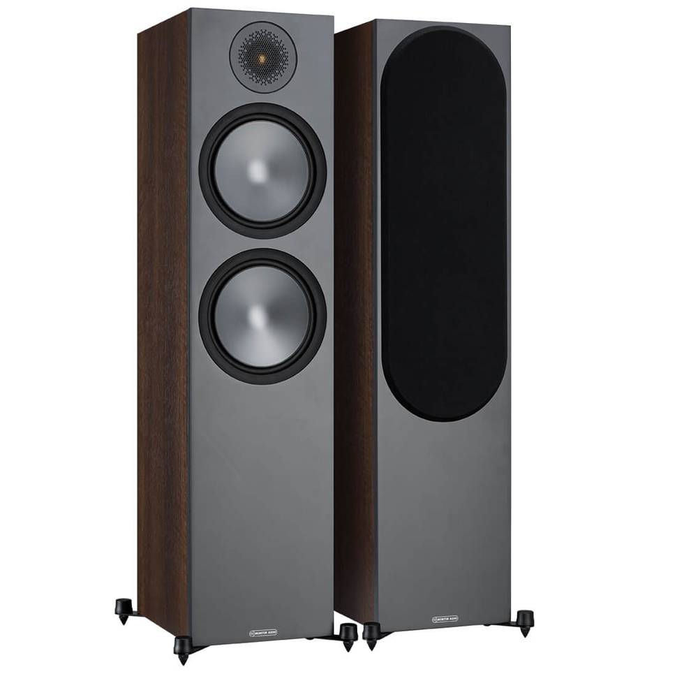 Monitor Audio Bronze 500 6G Floor Standing Speakers Walnut