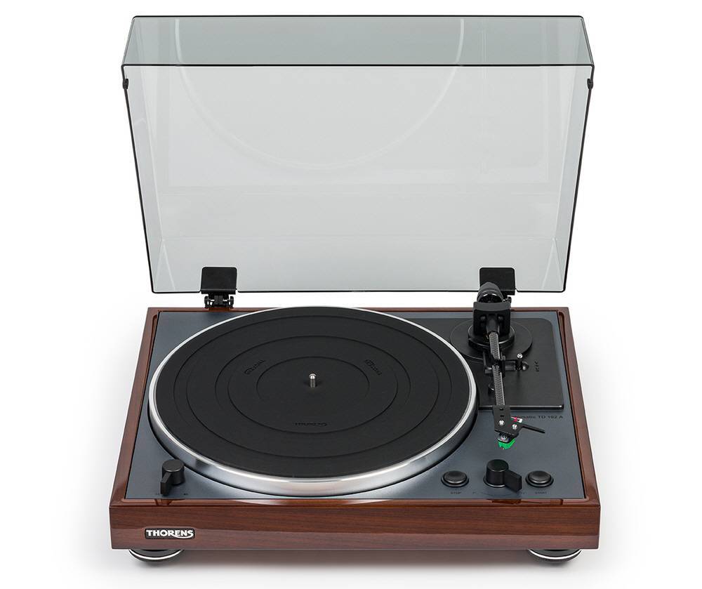 Thorens TD 102A Turntable High Gloss Walnut (Ex Display)