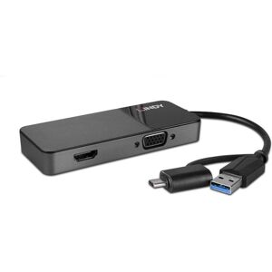 Lindy USB 3.0 Type A and C to HDMI & VGA Converter