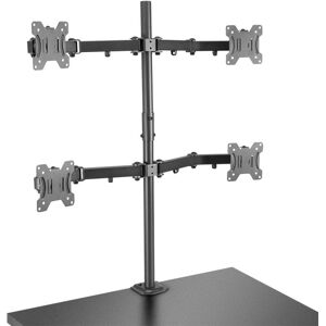 Lindy Quad Display Bracket with Pole and Desk Clamp