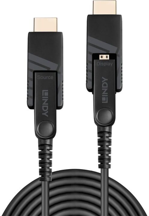 Lindy 50m Fibre Optic Hybrid Micro-HDMI 18G Cable