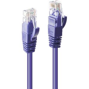 Lindy 0.3m CAT6 U/UTP Snagless Gigabit Network Cable, Purple