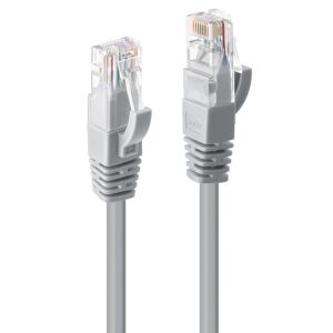 Lindy 0.5m CAT6 U/UTP Snagless Gigabit Network Cable, Grey