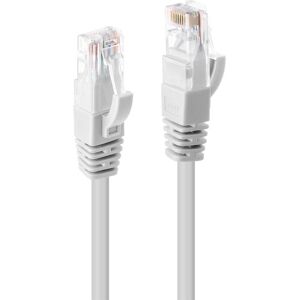 Lindy 10m CAT6 U/UTP Snagless Gigabit Network Cable, White