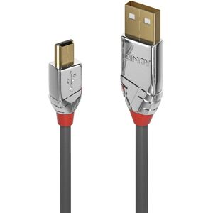 Lindy 1m USB 2.0 Type A to Mini-B Cable, Cromo Line